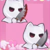 2 Emotes de fantasmas con un cuchillo, perfecto para Twitch y Discord