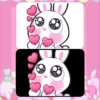 Emote de conejo san valentin amoroso perfecto para streamers y de sticker